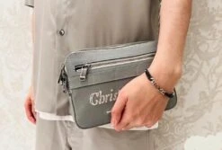 Dior CD1947 Gray Shoulder Bag In Calfskin -Beautyencounter Shop wsxc1719855235582 5