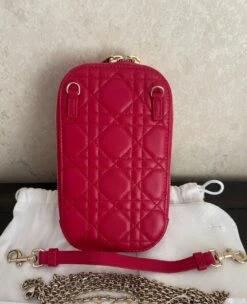 Dior Lady Dior Cannage Phone Holder Lambskin Shoulder Bag -Beautyencounter Shop wsxc1721345904198 1