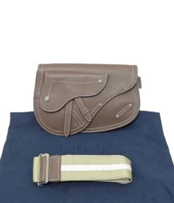 Dior Leather Saddle Bag Shoulder Bag