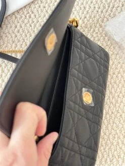 Dior Caro 2WAY Chain Pouch Black Leather Shoulder Bag -Beautyencounter Shop wsxc1722680388693 3