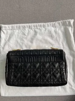 Dior Caro Black Leather Shoulder Bag Medium -Beautyencounter Shop wsxc1722709699055 1